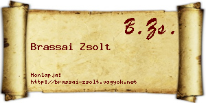 Brassai Zsolt névjegykártya